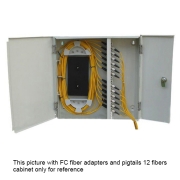 12 Fibers FS (05) A-24A LC Outdoor Wall Mountable Fiber Terminal Box as Distribution Box with Pigtails and Adapters