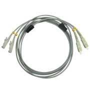 SC/UPC to E2000/UPC Duplex Multimode 62.5/125 OM1 Armored Patch Cable