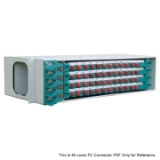 48 Fibers FC 3U Rack Mount Optic Distribution Frame with pigtails and adapters FITB-ODF-A-48