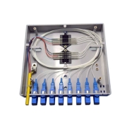 8 Fibers SC Wall Mounted Fiber Terminal Box as Distribution Box with Pigtails and Adapters