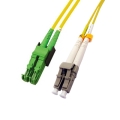 LC-E2000 Plenum Duplex 9/125 Single-mode Fiber Patch Cable