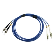 ST/UPC to LC/UPC Duplex Singlemode 9/125 Armored Patch Cable
