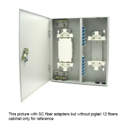 24 Fibers FS(05)A-24 SC Outdoor Wall Mountable Fiber Terminal Box as Distribution Box with Pigtails and Adapters