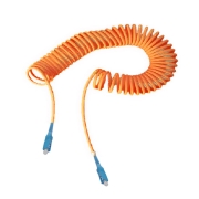 SC-SC Simplex 50/125um OM2 Multimode Bend Safe Curl Fiber Patch cord