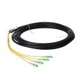 4-Fiber Multimode 62.5/125 FC/SC/ST/LC Waterproof Fiber Pigtail