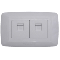 TCL Legrand 2xRJ45 Socket Outlet Wall Face Plate 118 Type U Series