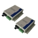 A Pair of Fiber Modems Industrial RS-422 to Fi...