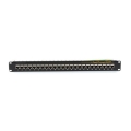 24 Ports Cat6 Shielded Feed Through Patch Panel 1U