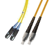FC/APC to MU/UPC Plenum Duplex 9/125 Single-mode Fiber Patch Cable