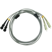 SC/UPC to MTRJ/UPC Duplex Multimode 50/125 OM2 Armored Patch Cable