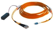 ST-LC Duplex Multi-mode OM2(50/125) Tracer fiber patch cord