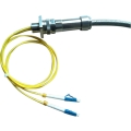 Tactical Plug to Plug Fiber Optics Cable Connector