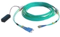 FC-SC Duplex 10G OM3 Multi-mode (50/125) Tracer fiber patch cord