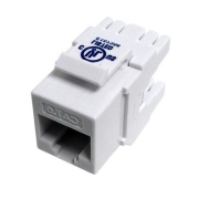 CAT6 Component Rated HD Keystone Jack White