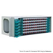 72 Fibers SC 4U Rack Mount Optic Distribution Frame with pigtails and adapters FITB-ODF-A-72