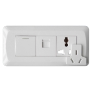 TCL Legrand 1x3Port+1xRJ45+1xSwitch Socket Outlet Wall Face Plate 118 Type Q Series