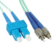 FC-SC Duplex 10G OM4 50/125 Multimode Fiber Patch Cable