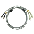 SC/UPC to ST/UPC Duplex Multimode 62.5/125 OM1 Armored Patch Cable