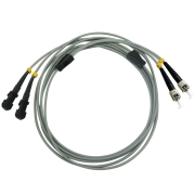 ST/UPC to MTRJ/UPC Duplex Multimode 50/125 OM2 Armored Patch Cable