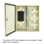 48 Fibers FS(05)B-48 LC Outdoor Wall Mountable Fiber Terminal Box as Distribution Box with Pigtails and Adapters
