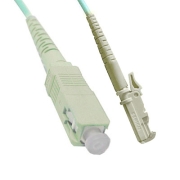 SC-E2000 Simplex 10G OM4 50/125 Multimode Fiber Patch Cable