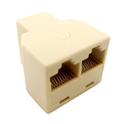 Two Connectors RJ45 Cable Dual-head Network Extension of the Interface Adapter