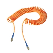 FC-FC Simplex 50/125um OM2 Multimode Bend Safe Curl Fiber Patch cord