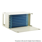 96 Fibers FC 6U Rack Mount Optic Distribution Frame with pigtails and adapters FITB-ODF-B-96