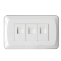 TCL Legrand 3xRJ45 Socket Outlet Wall Face Plate 118 Type Q Series