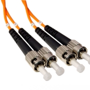 ST-ST Plenum Duplex 50/125 Multi-mode Fiber Patch Cable