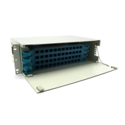48 Fibers ST 3U Rack Mount Optic Distribution Frame with pigtails and adapters FITB-ODF-B-48