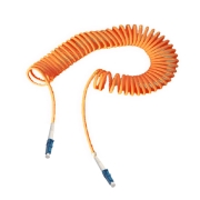 LC-LC Simplex 50/125um OM2 Multimode Bend Safe Curl Fiber Patch cord