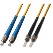 FC/APC to ST/APC Plenum Duplex 9/125 Single-mode Fiber Patch Cable