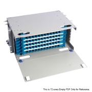 72 Fibers FC 4U Rack Mount Optic Distribution Frame with pigtails and adapters FITB-ODF-B-72