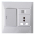 TCL Legrand 1x3Port+1xRJ45+1xSwitch Socket Outlet Wall Face Plate 120 Type 120 Series