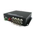 8 Channel Video & 1 Bi-Directional Data & 8 Forward Audio to Fiber SM FC 20km Optic Video Multiplexer