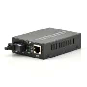 A Pair of BIDI WDM Single Fiber 10/100/1000M 1490/1550 80km SC 1SC+1RJ45 Ethernet Media Converter