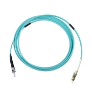 ST-LC Simplex 10G OM4 50/125 Multimode Armored Fiber Patch Cable