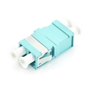 LC/UPC to LC/UPC Multimode 10G OM3 Duplex Plastic Fiber Adapter