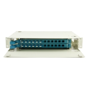 24 Fibers LC 2U Rack Mount Optic Distribution Frame with pigtails and adapters FITB-ODF-C-24