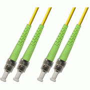 ST/UPC-ST/UPC Plenum(OFNP) Duplex 9/125 Single-mode Fiber Patch Cable