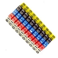 10pcs/lot Colour Lable Numberic Cable Wire Marker Identification for Cat5e Lettering style