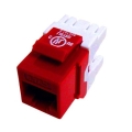 CAT6 Component Rated HD Keystone Jack Red
