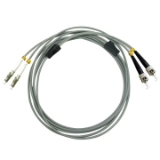 ST/UPC to LC/UPC Duplex Multimode 62.5/125 OM1 Armored Patch Cable