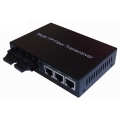 A Pair of BIDI WDM Single Fiber 10/100M 1310/1550nm 60km 2SC+3RJ45 Ethernet Media Converter