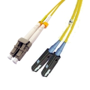 LC/UPC-MU/UPC Plenum(OFNP) Duplex 9/125 Single-mode Fiber Patch Cable