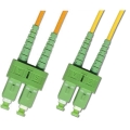 SC/APC to SC/UPC Plenum Duplex 9/125 Single-mode Fiber Patch Cable