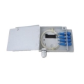 4 Fibers FTB-04 SC Wall Mounted Fiber Terminal Box as Distribution Box with Pigtails and Adapters