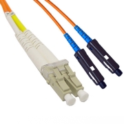 LC/UPC-MU/UPC Duplex Multimode 100/140um 3.0mm Fiber Patch Cable