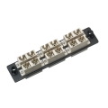 12 fibers HD SC Duplex 6 pack Adapter Panel Beige